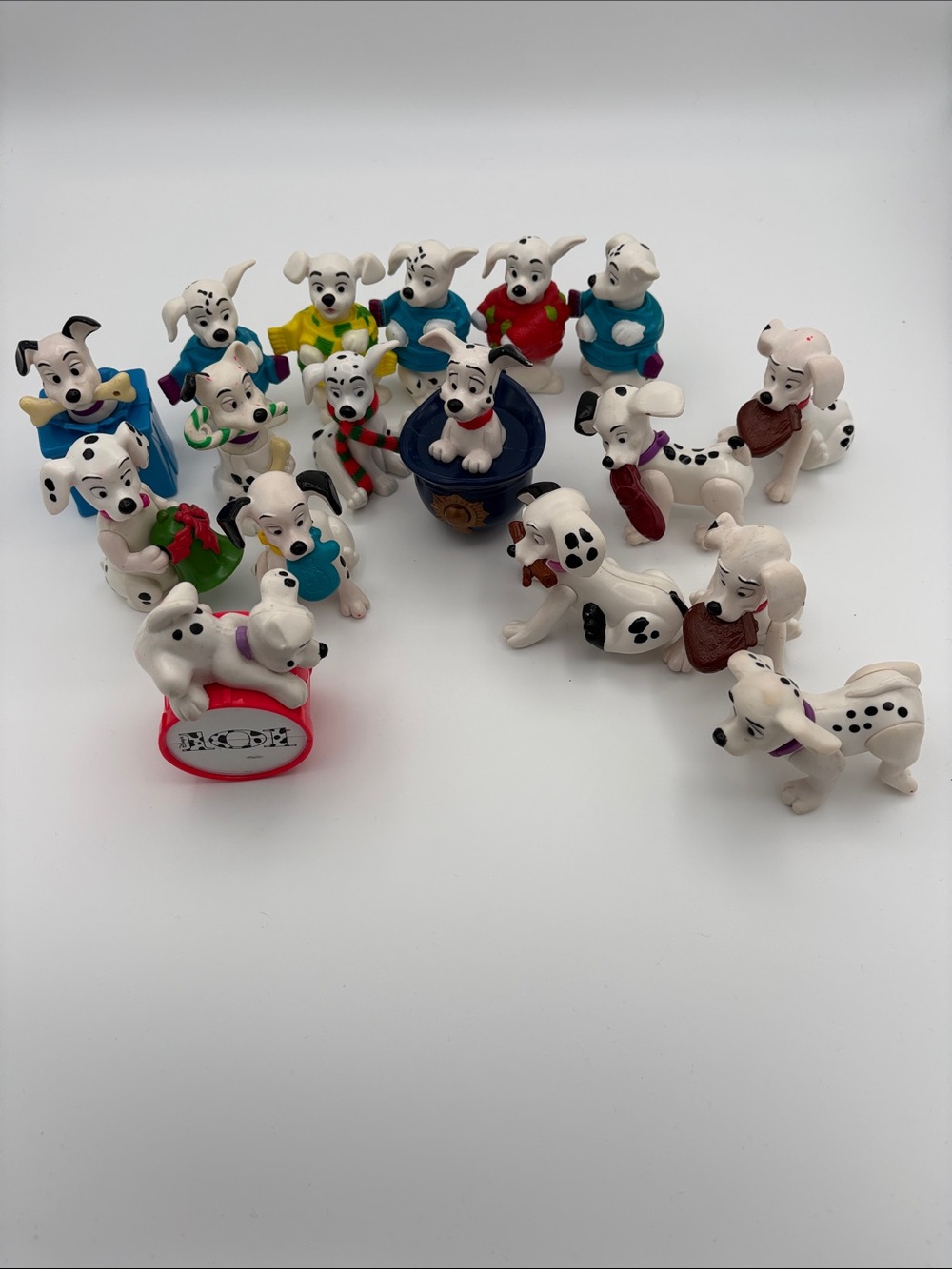 Vintage Disney 101 Dalmations Figures Set of Seventeen